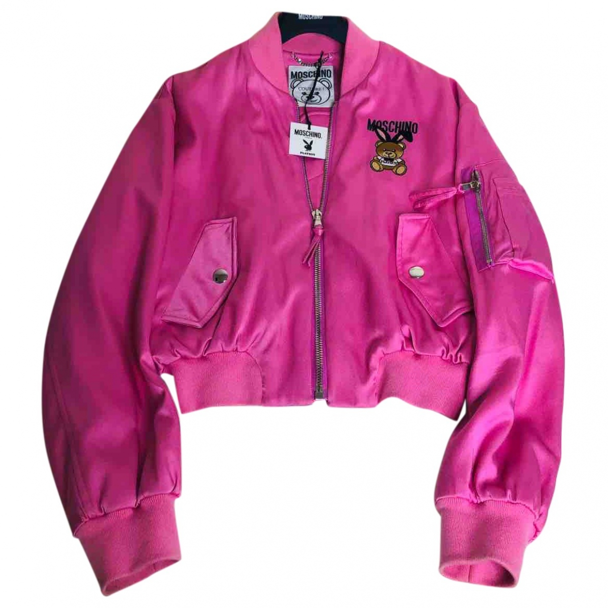 moschino jacket pink